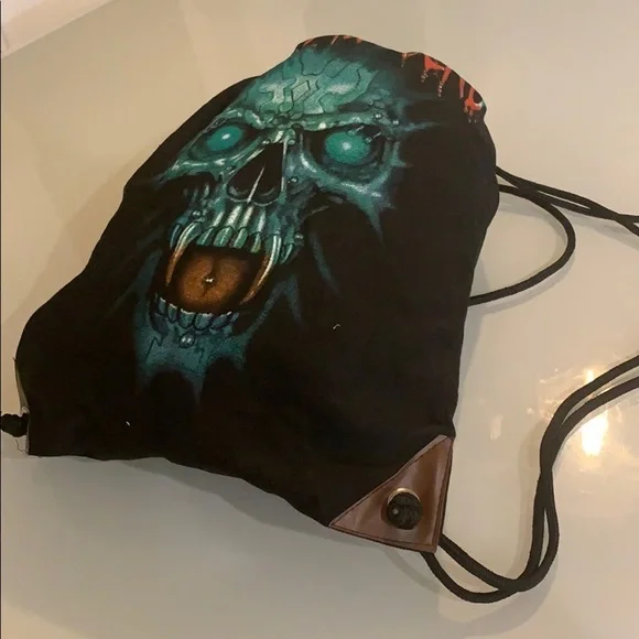 Drawstring “Punks Not Dead” back-sack bag - Picture 2 of 5